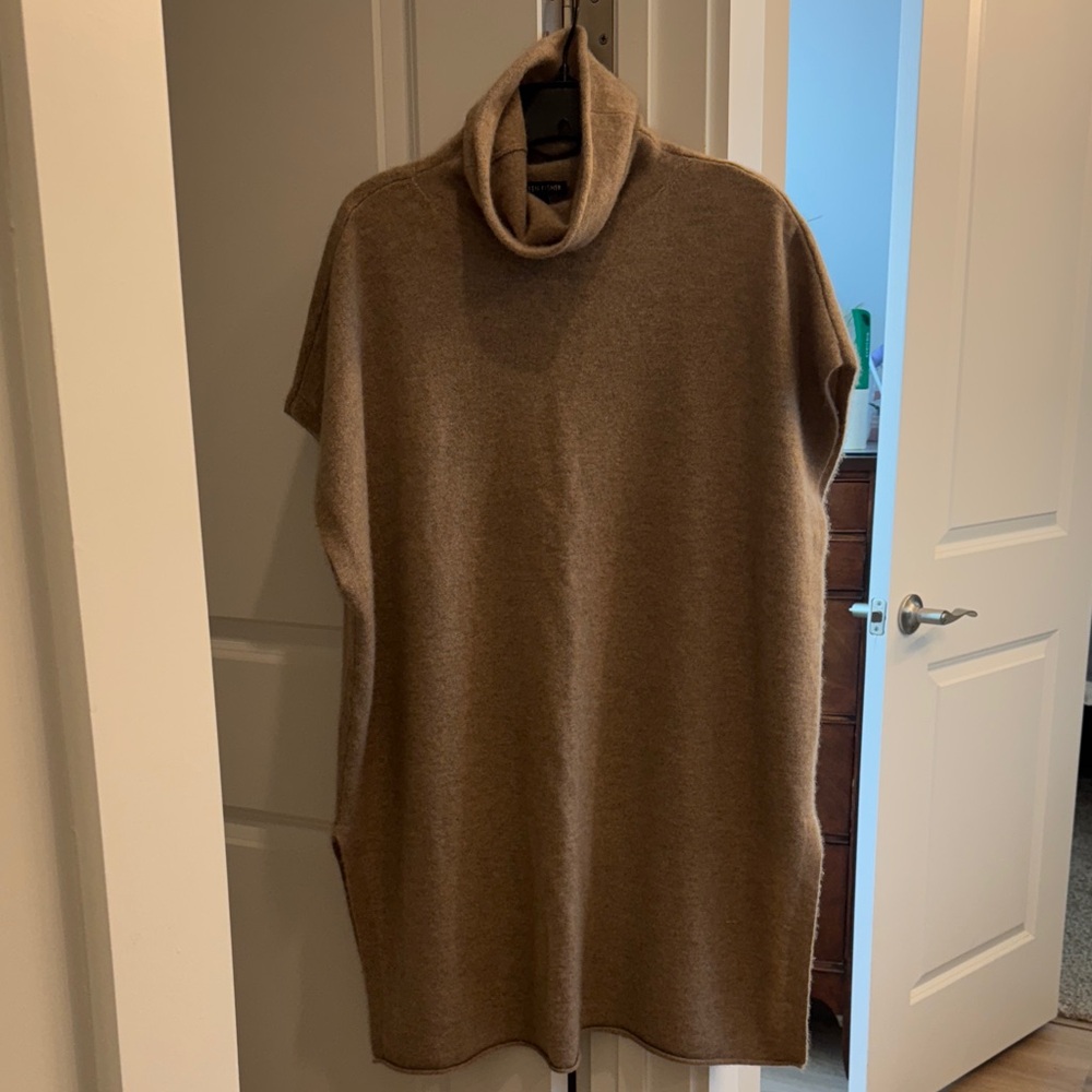 Eileen Fisher Taupe Turtleneck Sweater
